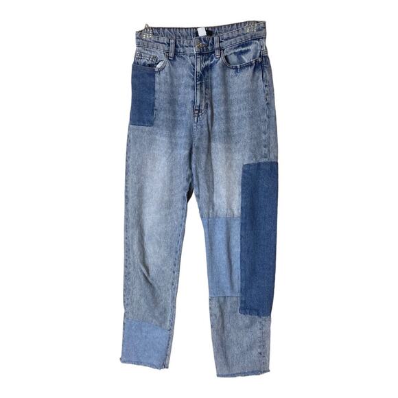 BDG Two tone "Patchwork" Style High Waist Jeans Urban Outfitters Size 25 - Picture 1 of 9